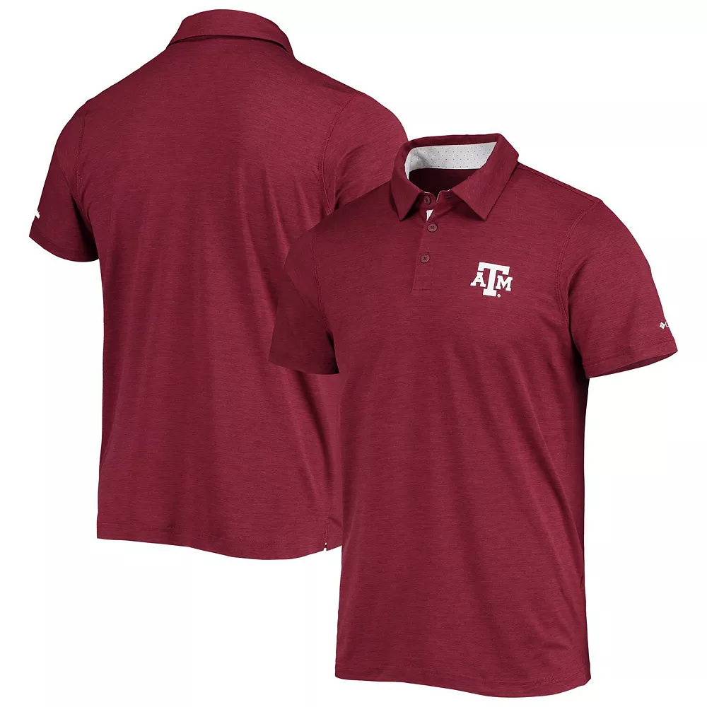 Men's Columbia Maroon Texas A&M Aggies Tech Trail Omni-Shade Polo 1 Men's Columbia Maroon Texas A&M Aggies Tech Trail Omni-Shade Polo