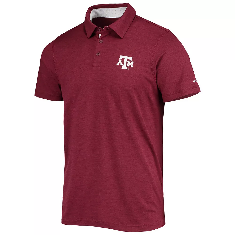 Men's Columbia Maroon Texas A&M Aggies Tech Trail Omni-Shade Polo 3 Men's Columbia Maroon Texas A&M Aggies Tech Trail Omni-Shade Polo - Image 3
