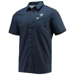 Men's Columbia Navy Dallas Cowboys Slack Tide Fish Omni-Shade Button-Up Shirt 5 Men's Columbia Navy Dallas Cowboys Slack Tide Fish Omni-Shade Button-Up Shirt -Columbia Vogue 5387314 ALT2