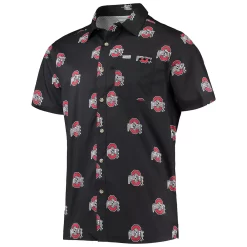 Men's Columbia Black Ohio State Buckeyes Super Slack Tide Omni-Shade Button-Up Shirt -Columbia Vogue 5390254 ALT2