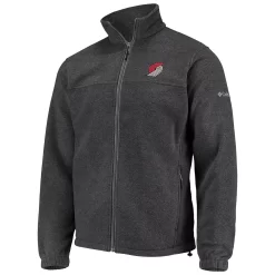 Men's Columbia Portland Trail Blazers Heathered Charcoal Flanker Full-Zip Jacket 6 Men's Columbia Portland Trail Blazers Heathered Charcoal Flanker Full-Zip Jacket -Columbia Vogue 5414720 ALT2