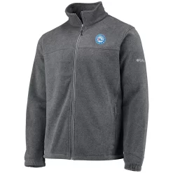 Men's Columbia Philadelphia 76ers Heathered Charcoal Flanker Full-Zip Jacket -Columbia Vogue 5415470 ALT2