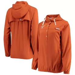 Women's Columbia Texas Orange Texas Longhorns Tamiami Sun-Protection Omni-Wick Pullover Hoodie