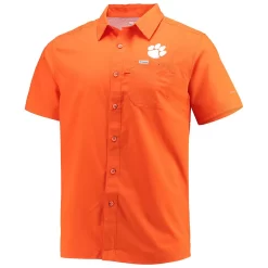 Men's Columbia PFG Orange Clemson Tigers Slack Tide Camp Button-Up Shirt -Columbia Vogue 5603998 ALT2