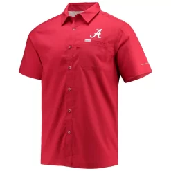 Men's Columbia PFG Crimson Alabama Crimson Tide Slack Tide Camp Button-Up Shirt 5 Men's Columbia PFG Crimson Alabama Crimson Tide Slack Tide Camp Button-Up Shirt -Columbia Vogue 5607035 ALT2