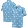 Men's Columbia Carolina Blue North Carolina Tar Heels Super Slack Tide Team Omni-Shade Button-Up Shirt