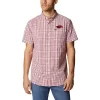 Men's Columbia Cardinal Arkansas Razorbacks Rapid Rivers Logo Button-Down Shirt