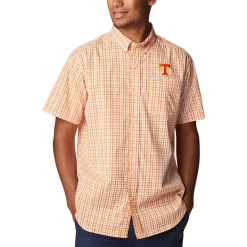 Men's Columbia Tennessee Orange Tennessee Volunteers Rapid Rivers Logo Button-Down Shirt