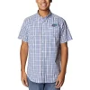 Men's Columbia Royal Florida Gators Rapid Rivers Logo Button-Down Shirt