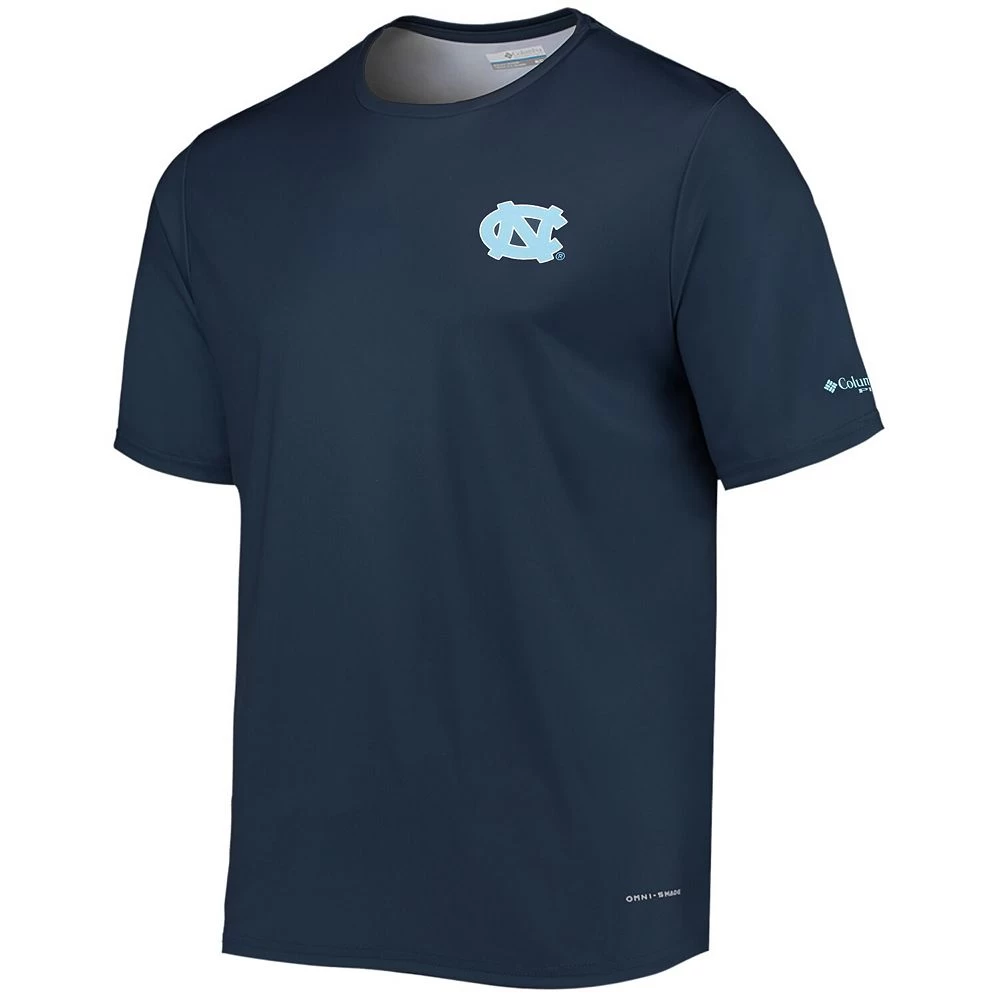 Men's Columbia Navy North Carolina Tar Heels Terminal Tackle Omni-Shade T-Shirt 2 Men's Columbia Navy North Carolina Tar Heels Terminal Tackle Omni-Shade T-Shirt - Image 2