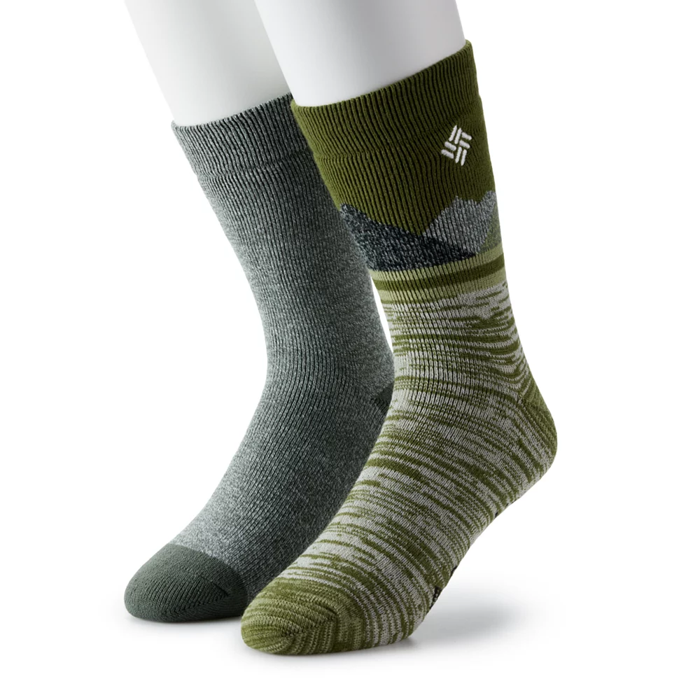 Men's Columbia Lifestyle Smoky Mountains Medium Weight Thermal Crew Socks 1 Men's Columbia Lifestyle Smoky Mountains Medium Weight Thermal Crew Socks