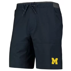 Men's Columbia Navy Michigan Wolverines Twisted Creek Omni-Shield Shorts -Columbia Vogue 5767338 ALT2