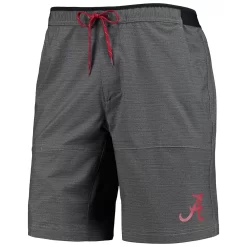 Men's Columbia Heathered Gray Alabama Crimson Tide Twisted Creek Omni-Shield Shorts -Columbia Vogue 5767973 ALT2