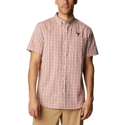 Men's Columbia Texas Orange Texas Longhorns Rapid Rivers Logo Button-Down Shirt