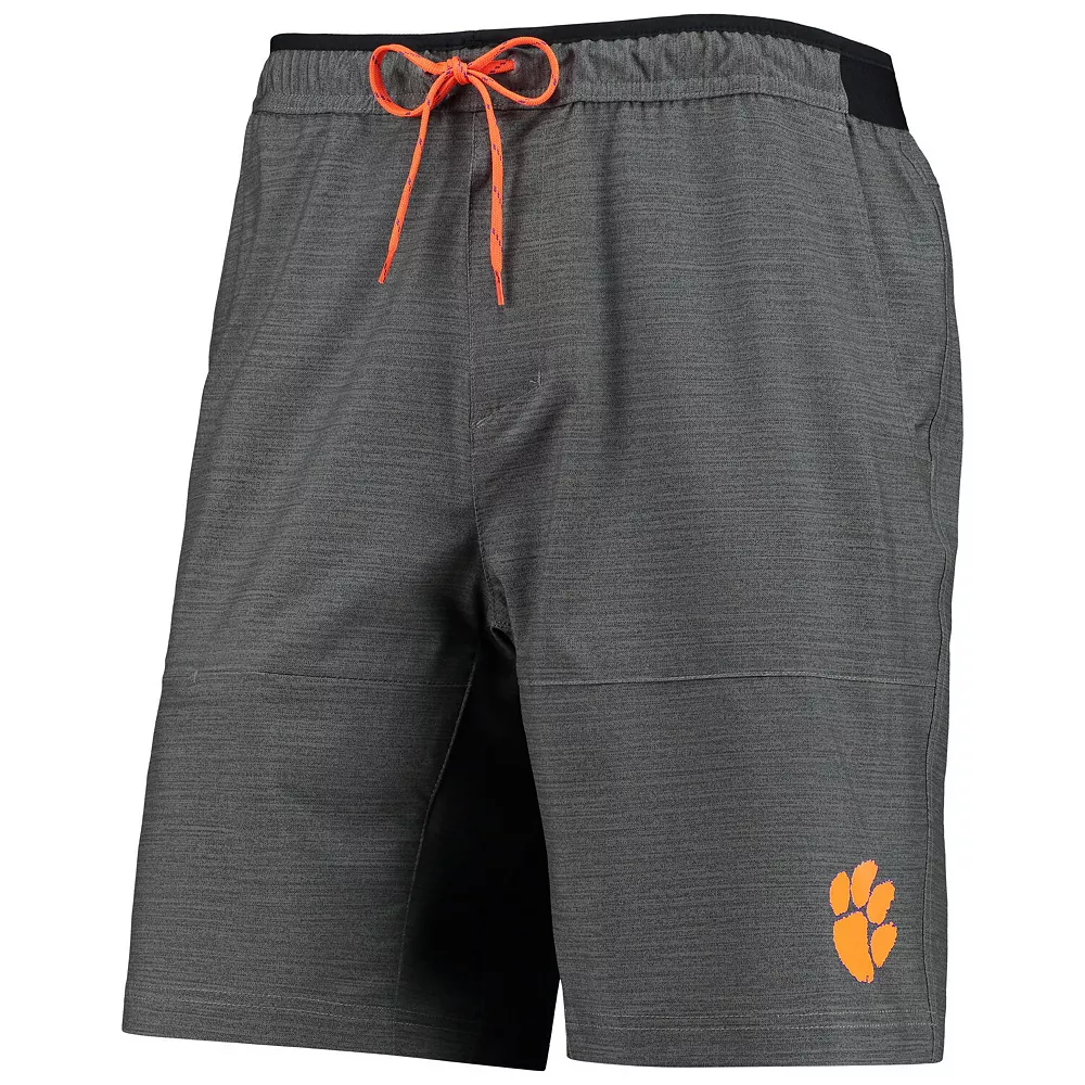 Men's Columbia Heathered Gray Clemson Tigers Twisted Creek Omni-Shield Shorts 3 Men's Columbia Heathered Gray Clemson Tigers Twisted Creek Omni-Shield Shorts - Image 3