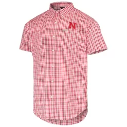 Men's Columbia Scarlet Nebraska Huskers Rapid Rivers Logo Button-Down Shirt 6 Men's Columbia Scarlet Nebraska Huskers Rapid Rivers Logo Button-Down Shirt -Columbia Vogue 5768337 ALT2