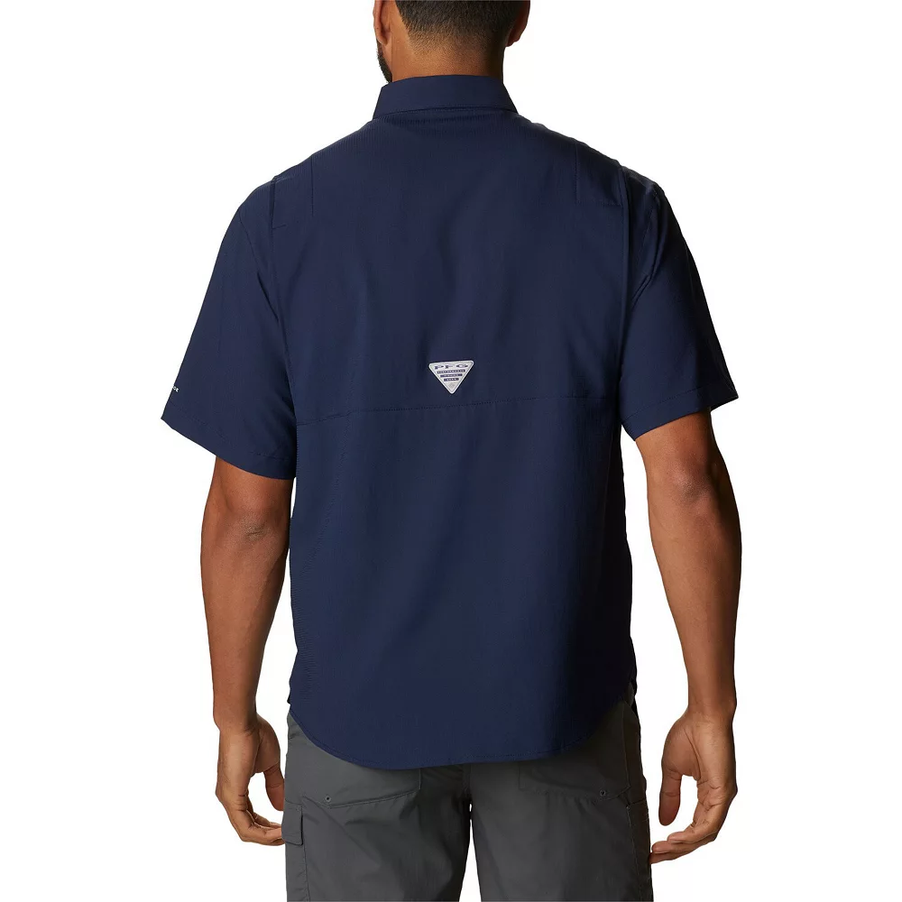 Men's Columbia Navy Dallas Cowboys Tamiami Omni-Shade Button-Down Short Sleeve Shirt 3 Men's Columbia Navy Dallas Cowboys Tamiami Omni-Shade Button-Down Short Sleeve Shirt - Image 3