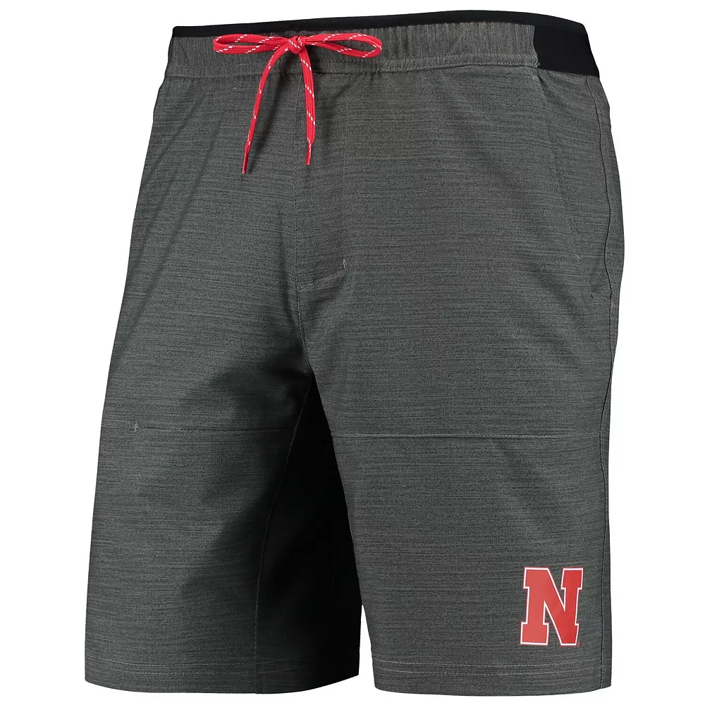 Men's Columbia Gray Nebraska Huskers Twisted Creek Omni-Shield Shorts 3 Men's Columbia Gray Nebraska Huskers Twisted Creek Omni-Shield Shorts - Image 3