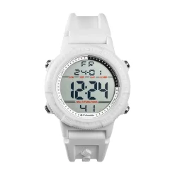 Columbia Men's Peak Patrol Digital White Silicone Strap Watch