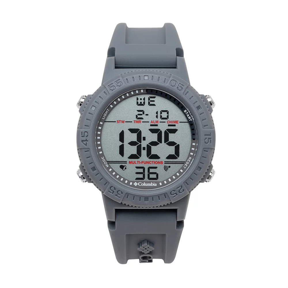 Columbia Men's Peak Patrol Digital Gray Silicone Strap Watch 1 Columbia Men's Peak Patrol Digital Gray Silicone Strap Watch