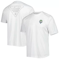 Men's Columbia Olympic White Seattle Sounders FC Terminal Tackle Omni-Shade T-Shirt