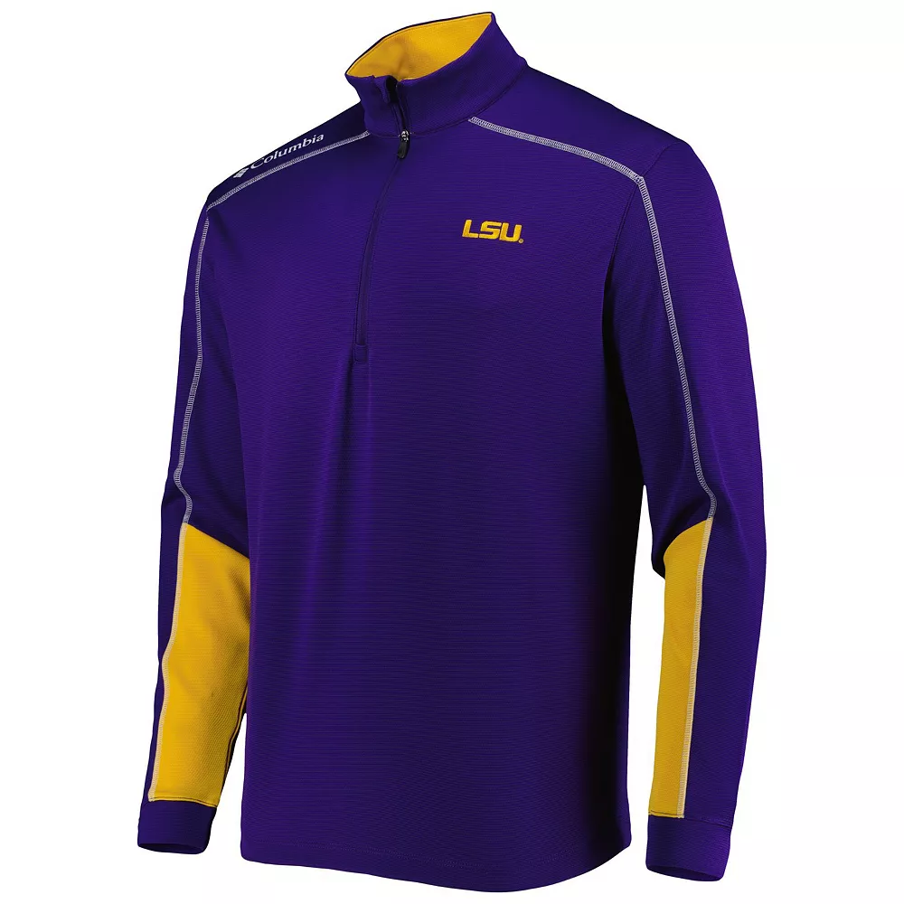 Men's Columbia Purple LSU Tigers Shotgun 2.0 Omni-Wick Quarter-Zip Jacket 3 Men's Columbia Purple LSU Tigers Shotgun 2.0 Omni-Wick Quarter-Zip Jacket - Image 3
