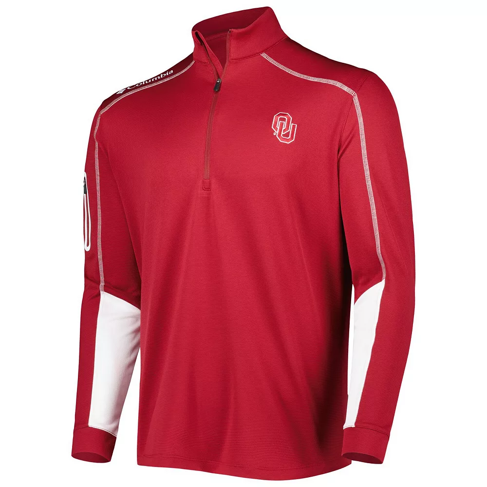 Men's Columbia Crimson Oklahoma Sooners Shotgun 2.0 Omni-Wick Quarter-Zip Jacket 3 Men's Columbia Crimson Oklahoma Sooners Shotgun 2.0 Omni-Wick Quarter-Zip Jacket - Image 3