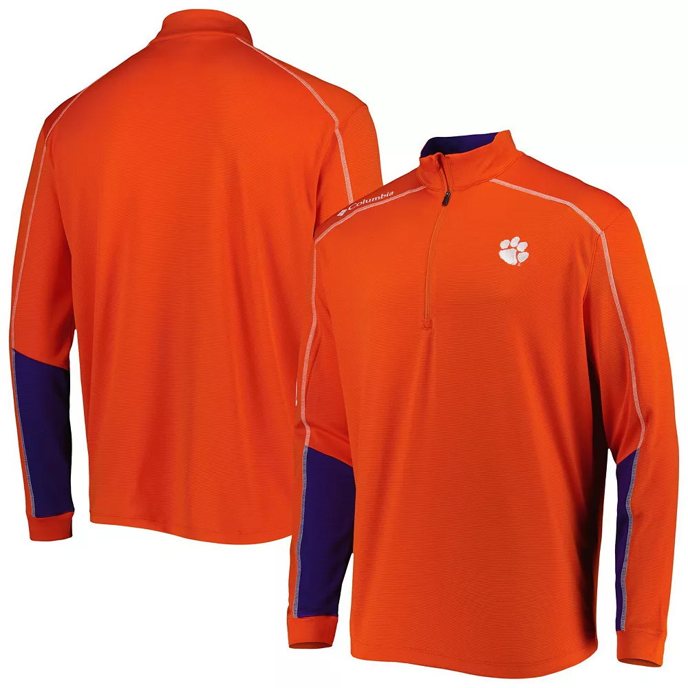 Men's Columbia Orange Clemson Tigers Shotgun 2.0 Omni-Wick Quarter-Zip Jacket 1 Men's Columbia Orange Clemson Tigers Shotgun 2.0 Omni-Wick Quarter-Zip Jacket