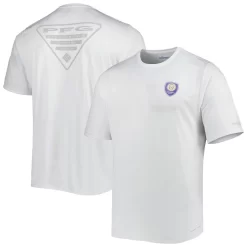 Men's Columbia White Orlando City SC Terminal Tackle Omni-Shade T-Shirt