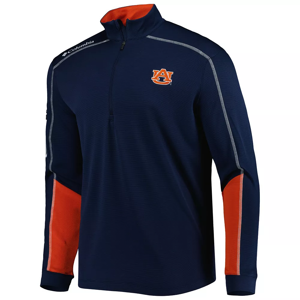 Men's Columbia Navy Auburn Tigers Shotgun 2.0 Omni-Wick Quarter-Zip Jacket 3 Men's Columbia Navy Auburn Tigers Shotgun 2.0 Omni-Wick Quarter-Zip Jacket - Image 3
