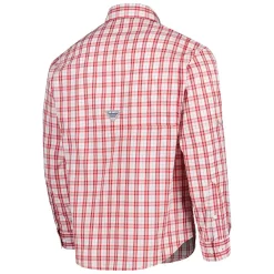 Men's Columbia Scarlet Ohio State Buckeyes Super Tamiami Omni-Wick Long Sleeve Button-Down Shirt 7 Men's Columbia Scarlet Ohio State Buckeyes Super Tamiami Omni-Wick Long Sleeve Button-Down Shirt -Columbia Vogue 6002077 ALT3