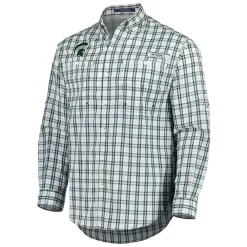 Men's Columbia Green Michigan State Spartans Super Tamiami Omni-Shade Long Sleeve Button-Down Shirt -Columbia Vogue 6002589 ALT2