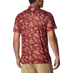 Men's Columbia Maroon Virginia Tech Hokies Super Terminal Tackle Omni-Shade Polo -Columbia Vogue 6002638 ALT2
