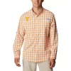 Men's Columbia Tennessee Orange Tennessee Volunteers Super Tamiami Omni-Shade Long Sleeve Button-Down Shirt