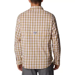 Men's Columbia Gold LSU Tigers Super Tamiami Omni-Wick Long Sleeve Button-Down Shirt -Columbia Vogue 6011345 ALT2
