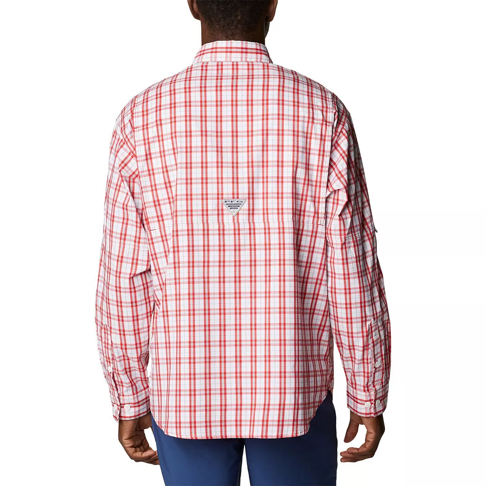 Men's Columbia Scarlet Nebraska Huskers Super Tamiami Omni-Shade Long Sleeve Button-Down Shirt 3 Men's Columbia Scarlet Nebraska Huskers Super Tamiami Omni-Shade Long Sleeve Button-Down Shirt - Image 3