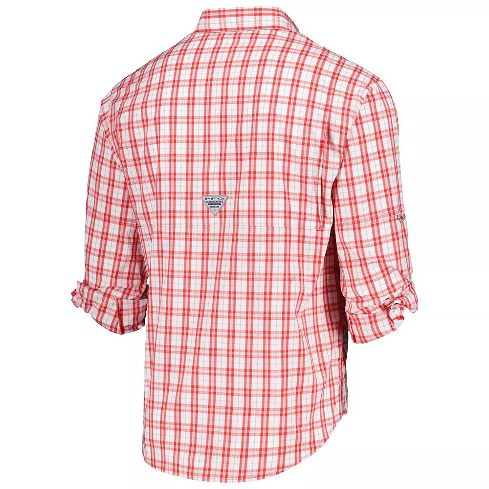 Men's Columbia Scarlet Nebraska Huskers Super Tamiami Omni-Shade Long Sleeve Button-Down Shirt 4 Men's Columbia Scarlet Nebraska Huskers Super Tamiami Omni-Shade Long Sleeve Button-Down Shirt - Image 4