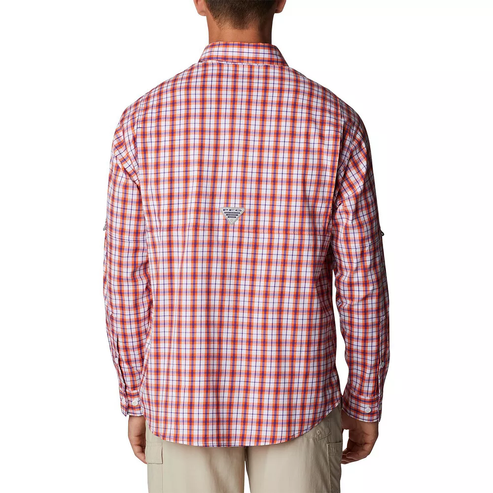 Men's Columbia Orange Clemson Tigers Super Tamiami Omni-Wick Long Sleeve Button-Down Shirt 3 Men's Columbia Orange Clemson Tigers Super Tamiami Omni-Wick Long Sleeve Button-Down Shirt - Image 3