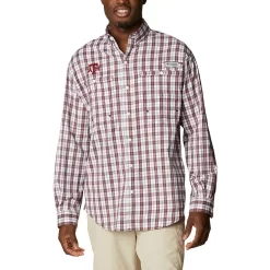 Men's Columbia Maroon Texas A&M Aggies Super Tamiami Omni-Wick Long Sleeve Button-Down Shirt