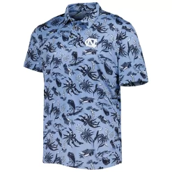 Men's Columbia Carolina Blue North Carolina Tar Heels Super Terminal Tackle Omni-Shade Polo -Columbia Vogue 6026368 ALT2