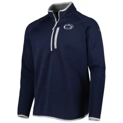 Men's Columbia Navy Penn State Nittany Lions Canyon Point Omni-Shield Raglan Half-Zip Pullover Top -Columbia Vogue 6041996 ALT2