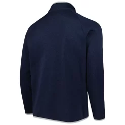 Men's Columbia Navy Penn State Nittany Lions Canyon Point Omni-Shield Raglan Half-Zip Pullover Top -Columbia Vogue 6041996 ALT3