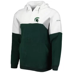 Men's Columbia Green Michigan State Spartans Lodge Quarter-Zip Pullover Hoodie 6 Men's Columbia Green Michigan State Spartans Lodge Quarter-Zip Pullover Hoodie -Columbia Vogue 6080385 ALT2