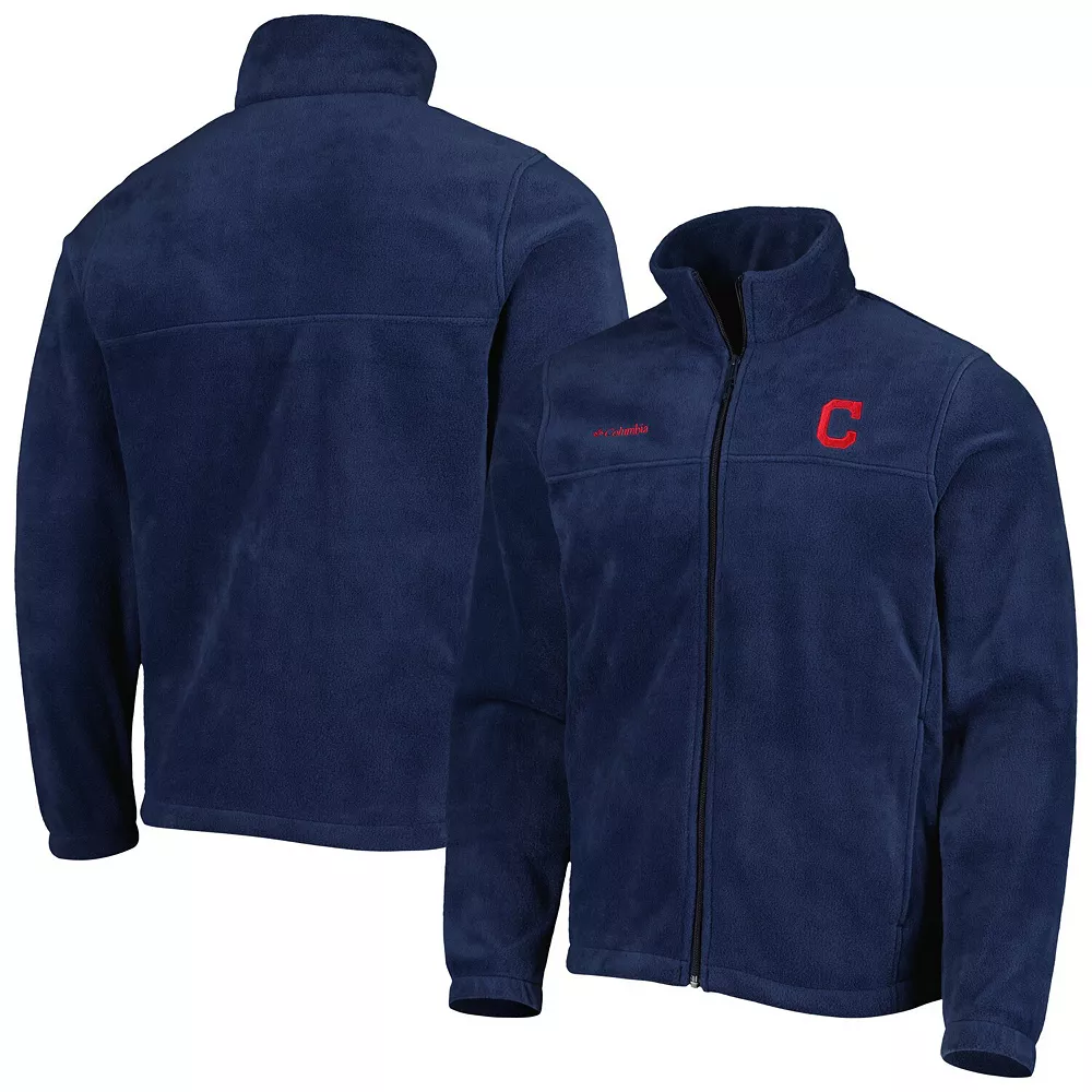 Men's Columbia Navy Cleveland Indians Steens Mountain Full-Zip Jacket 1 Men's Columbia Navy Cleveland Indians Steens Mountain Full-Zip Jacket