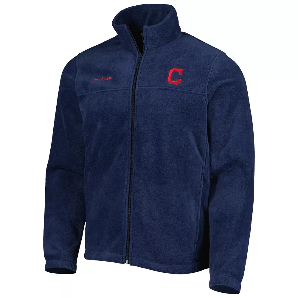 Men's Columbia Navy Cleveland Indians Steens Mountain Full-Zip Jacket 3 Men's Columbia Navy Cleveland Indians Steens Mountain Full-Zip Jacket - Image 3
