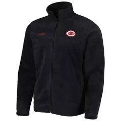 Men's Columbia Black Cincinnati Reds Steens Mountain Full-Zip Jacket 6 Men's Columbia Black Cincinnati Reds Steens Mountain Full-Zip Jacket -Columbia Vogue 6112608 ALT2