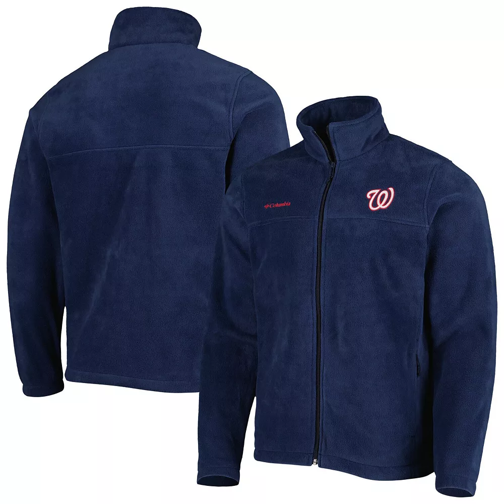 Men's Columbia Navy Washington Nationals Steens Mountain Full-Zip Jacket 2 Men's Columbia Navy Washington Nationals Steens Mountain Full-Zip Jacket - Image 2