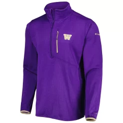 Men's Columbia Purple Washington Huskies Park View Omni-Wick Half-Zip Top -Columbia Vogue 6157395 ALT2