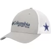 Men's Columbia Gray/White Dallas Cowboys PFG Ball Flex Hat 