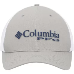 Men's Columbia Gray/White Dallas Cowboys PFG Ball Flex Hat  -Columbia Vogue 6158820 ALT2